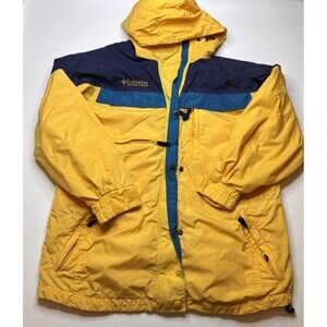 Columbia Interchange Jacket Women’s Size M Outer Layer Only VTG Yellow- Flaw